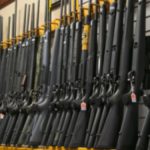 Blurred,Photo,Of,Gun,Rifle,Display,For,Sale,In,Pawn